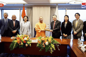 CM Yogi JETRO Meeting, Ishiguro Norihiko JETRO CEO, Japan-India Industrial Partnership, UP Growth Center.