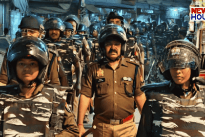 Uttar Pradesh Police Flag March, Security for Holi and Ramzan, Rudauli Police Station, Ayodhya Rural Police.