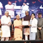 CM Yogi Adityanath distributing appointment letters to nursing officers in Lok Bhavan Lucknow