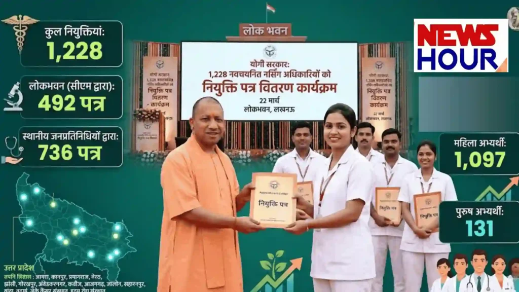 CM Yogi Adityanath distributing appointment letters to nursing officers in Lucknow News