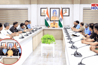 CM Yogi Adityanath interacting with NDC trainee officers in Lucknow