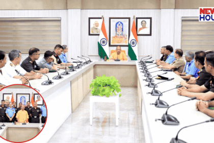 CM Yogi Adityanath interacting with NDC trainee officers in Lucknow