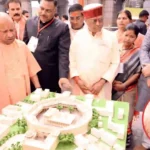 CM Yogi Adityanath offering prayers at Vindhyavasini Temple Mirzapur Uttar Pradesh News