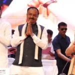 CM Yogi Adityanath releasing the annual book on 9 years of UP government achievements