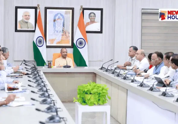 CM Yogi Adityanath reviewing OTD-CM Fellow selection at 5-Kalidas Marg Lucknow