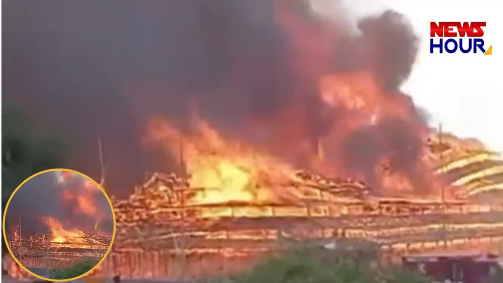 Firefighting operations at Lakshmi Narayan Mahayagya Ayodhya Uttar Pradesh News