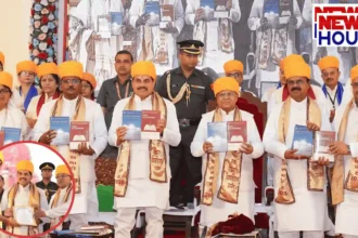Governor Mangubhai Patel and CM Dr. Mohan Yadav at Vikramaditya University Convocation