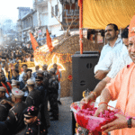 CM Yogi Gorakhpur Holi 2026, Bhakt Prahlad Shobhayatra Pandeyhata, Holi Celebration Gorakhpur, Yogi Adityanath Flowers Holi.