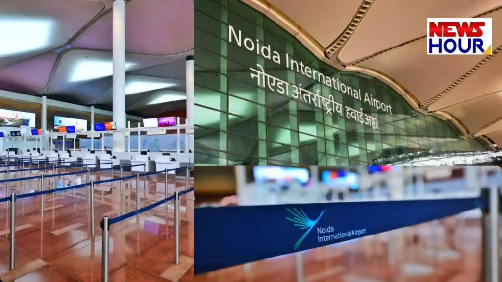 PM Narendra Modi and CM Yogi Adityanath at Noida International Airport Jewar inauguration