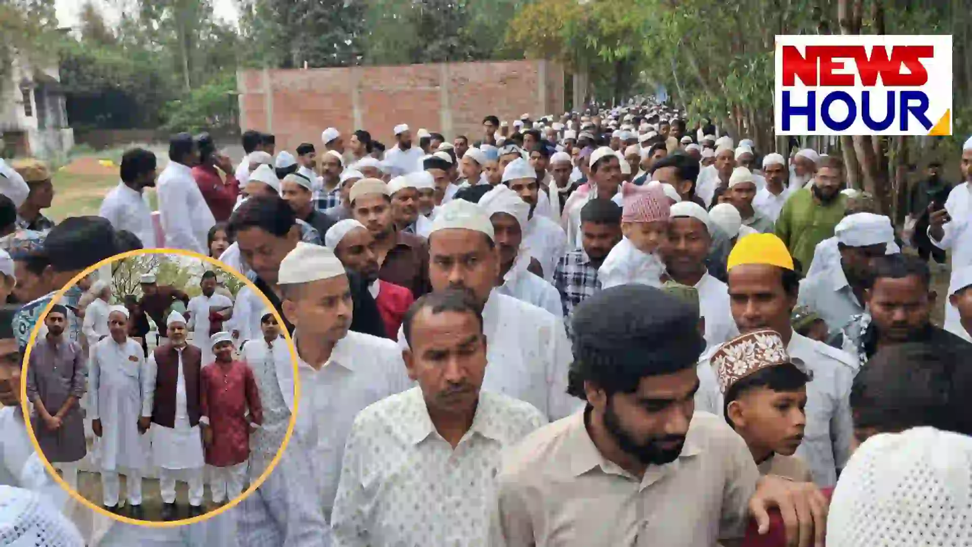 People hugging and celebrating Eid-ul-Fitr in Rudauli Ayodhya News