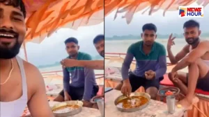 Ayodhya Saryu River Boat Beer Mutton Party Viral Video Guptar Ghat