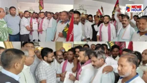SP Protest Rudauli Tehsil Chaudhari Shahryar NEET Paper Leak Memorandum