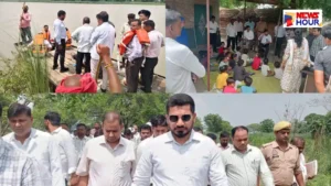 DM Shashank Tripathi Inspection Kaithi Majha Flood Relief Rudauli
