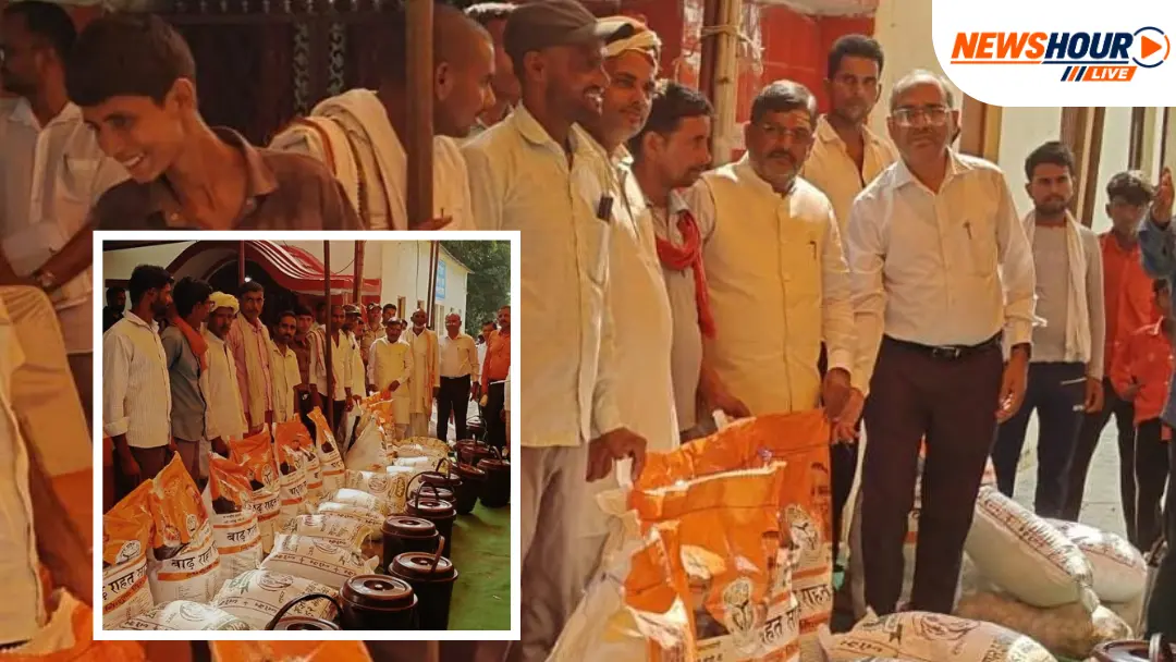 Relief Kits Distributed to 283 Flood-Affected Families MLA Ram Chandra Yadev Rudauli