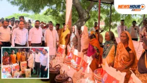 flood-affected-families-receive-relief-kits MLA Ramchandra Yadav Rudauli